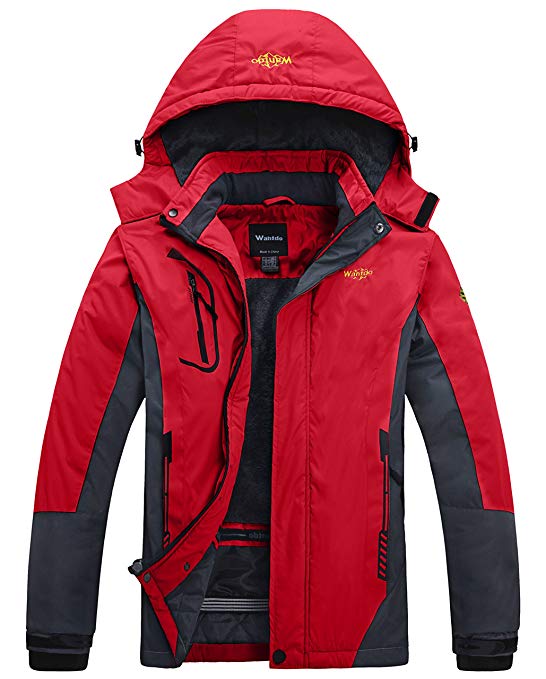 Wantdo Men's Mountain Outdoorwear Fleece Windproof Ski Jacket