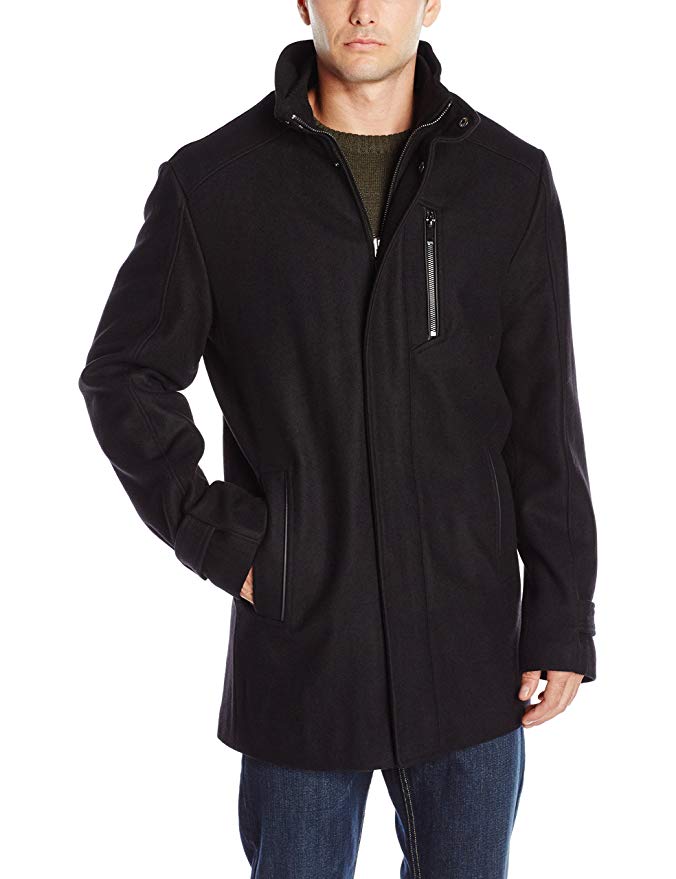 Calvin Klein Men's Wool Car Coat