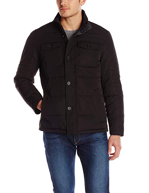 Perry Ellis Men's Quilted Four Pocket Jacket