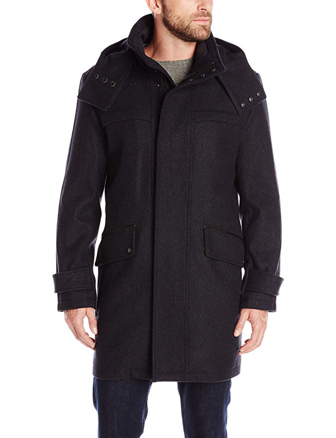 Cole Haan Men's Brushed Flannel Coat