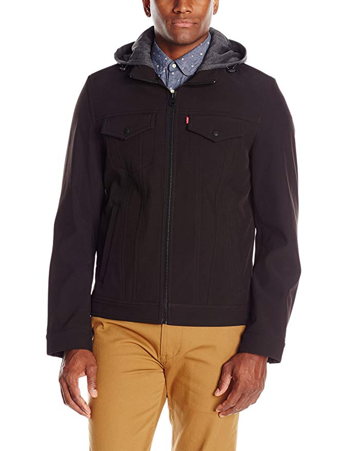 Levi's Men's Soft Shell Hooded Trucker Jacket