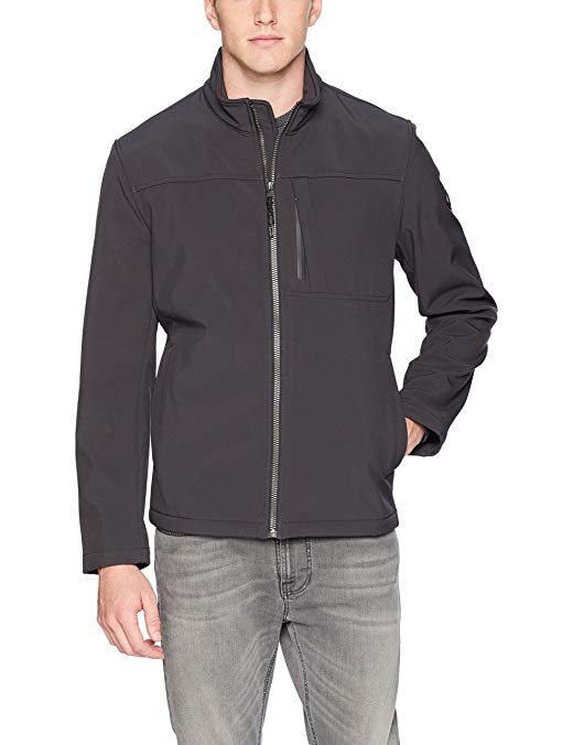 Calvin Klein Men's Angle Placket Soft Shell Jacket