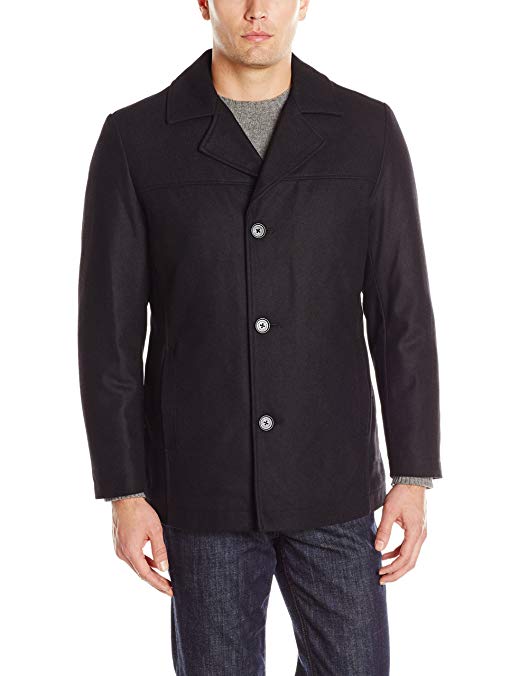 Halifax Traders Men's Wool-Blend Button-Front Jacket