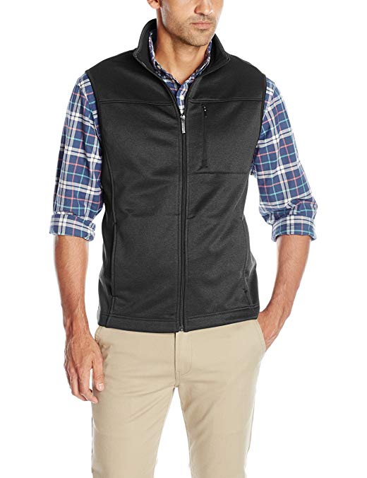 Van Heusen Men's Traveler Solid Full-Zip Vest