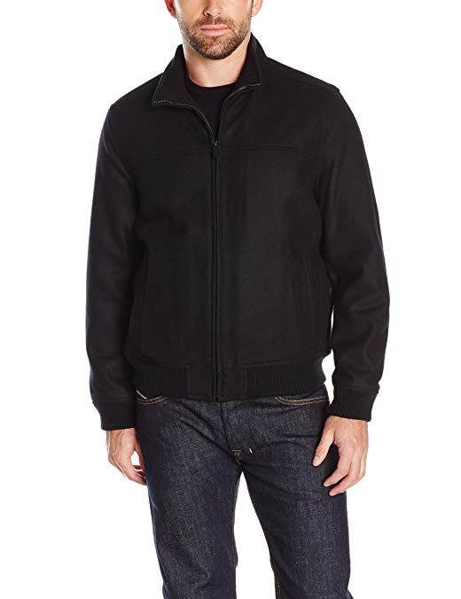 Dockers Men's Wool Melton Barracuda Bomber