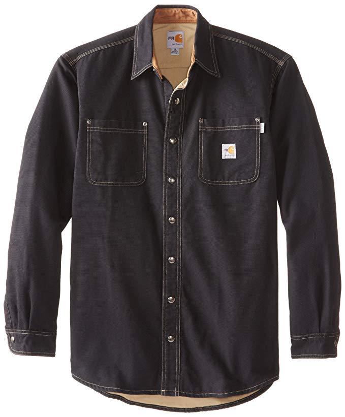 Carhartt Men's Big & Tall Flame Resistant Canvas Shirt Jacket