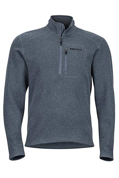 Marmot Drop Line 1/2 Zip Men's Pullover Jacket, Lightweight 100-Weight Sweater Fleece