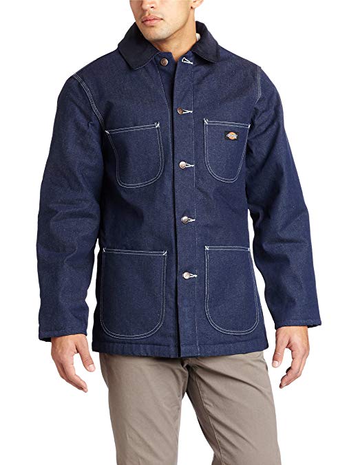 Dickies Men's Denim Blanket Lined Chore Coat