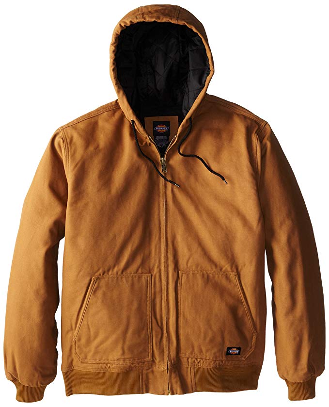 Dickies Men's Big-Tall Sanded Duck Hooded Jacket