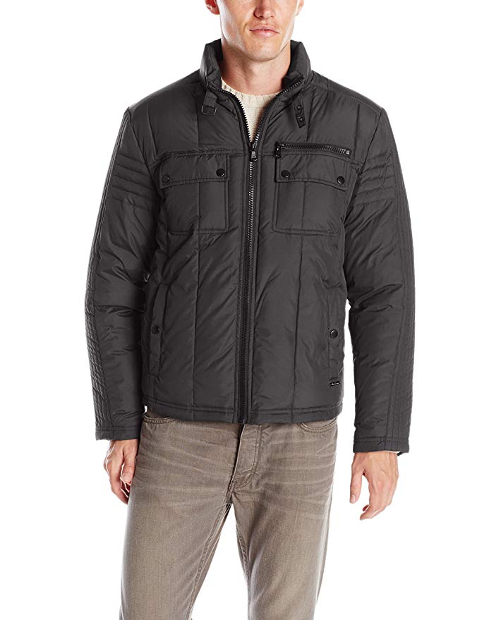 Kenneth Cole New York Men's Quilted Down Hipster Jacket