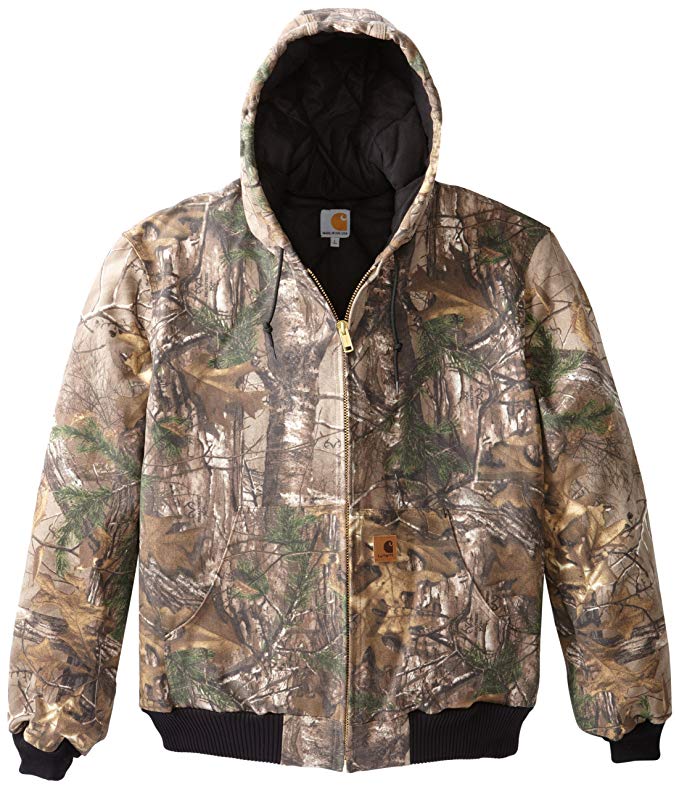 Carhartt Men's Big & Tall Quilted Flannel Lined Camo Active Jacket