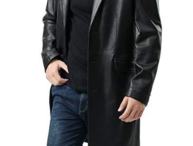 BGSD Men’s New Zealand Lambskin Leather Long Coat (Regular & Tall) Review