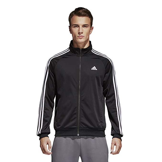 adidas Men's Essentials 3-Stripe Tricot Track Jacket