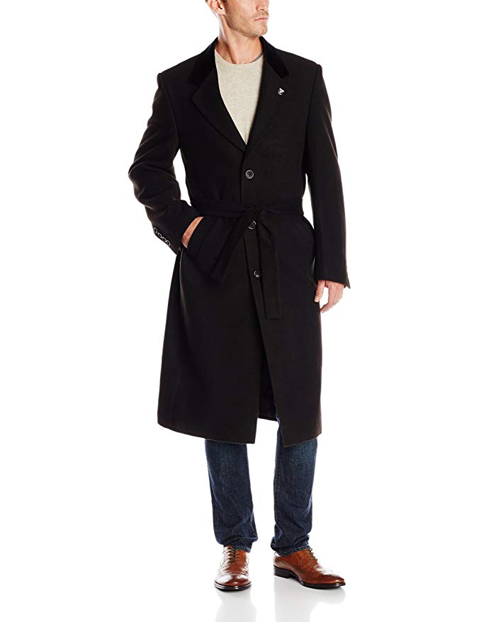 STACY ADAMS Men's Lance Three Button Full Length Top Coat