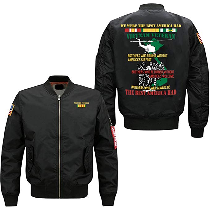 Stormcool We Were The Best America Had Vietnam Veterans Of America US Army Jacket (Screenprinted Logo)