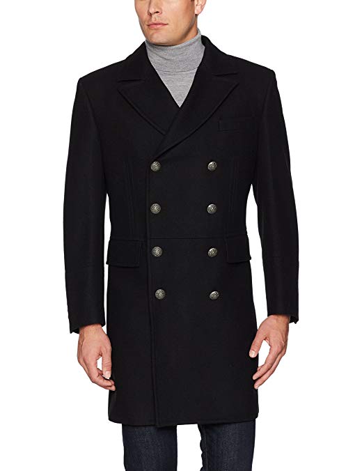 Tallia Men's Victor Double Breasted Wool Blend Coat