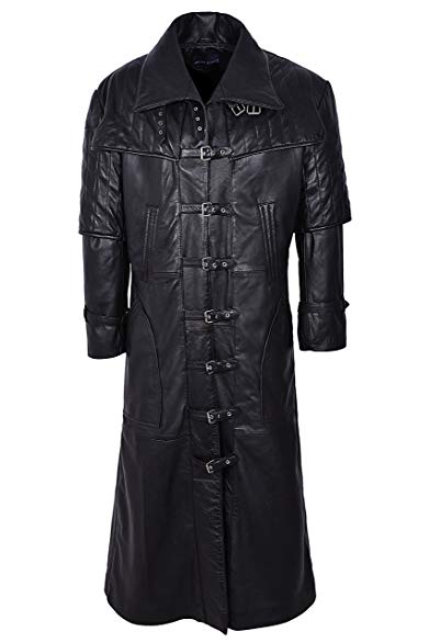 Smart Range Men's Captain Full Length Van Helsing Nappa Leather Jacket Coat