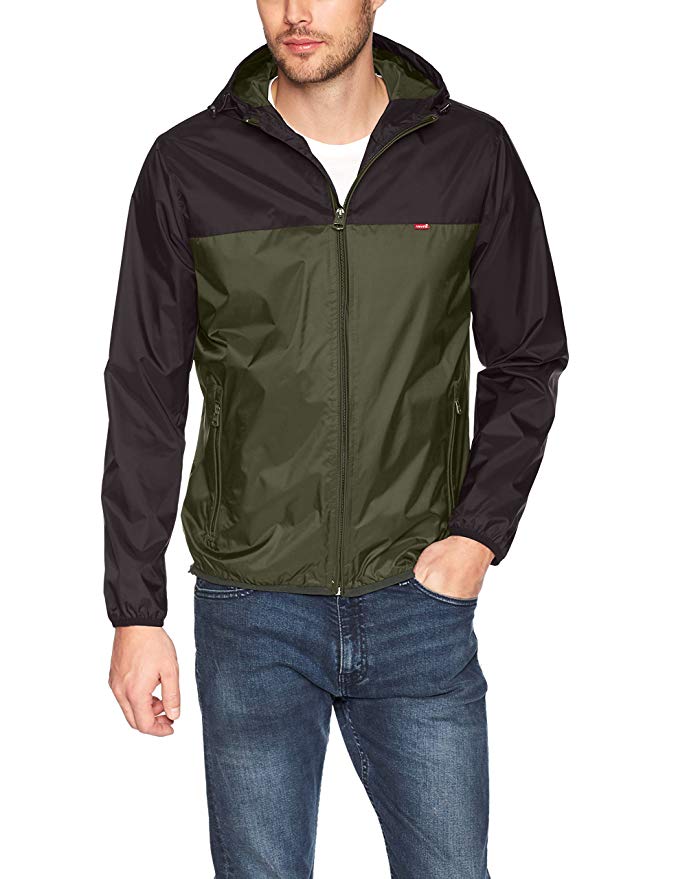 Levi's Men's Lightweight Hooded Rain Jacket