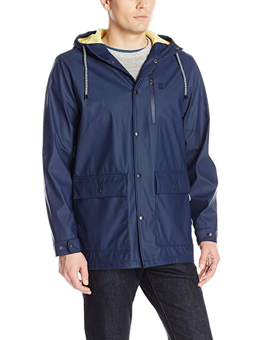 IZOD Men's Waterproof Rain Slicker Jacket