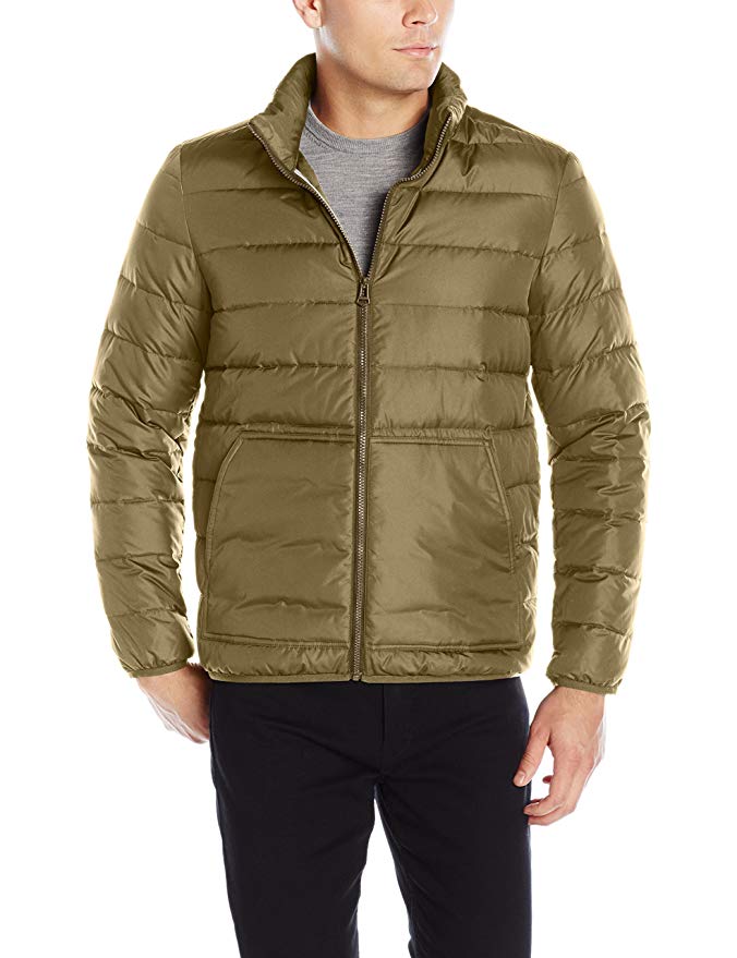 Cole Haan Men's Packable Neck Pillow Down Travel Jacket