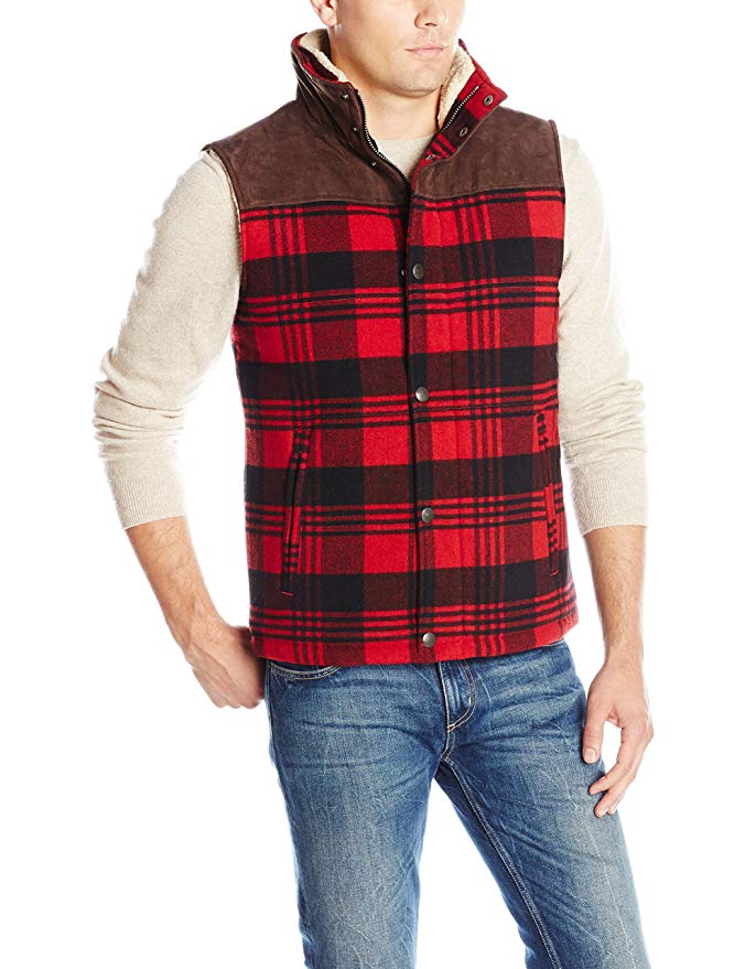 Lucky Brand Men's Allerton Buffalo Plaid Vest