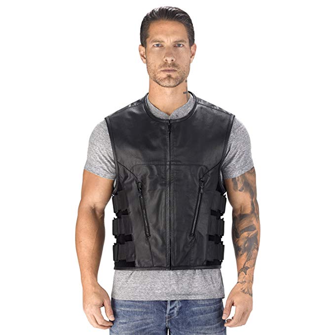 Viking Cycle Odin Motorcycle Leather Vest for Men (L) Review